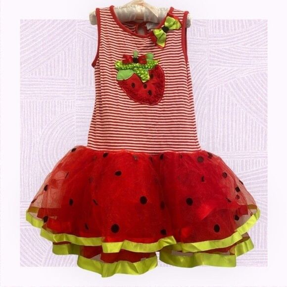 Emily Rose - Strawberry Tutu Dress - Girls Size 8 - Picture 1 of 6